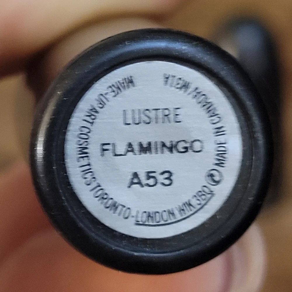 Rare-MAC Lustre Flamingo lipstick